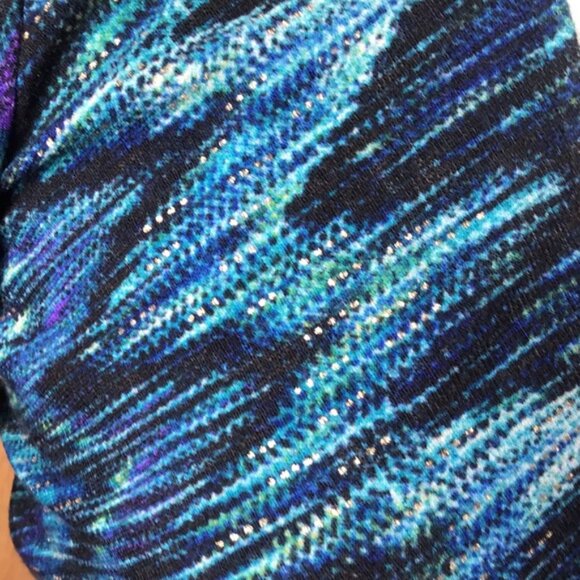 Cache Chevron Knit Faux Wrap Dress Size 0 - Picture 6 of 6